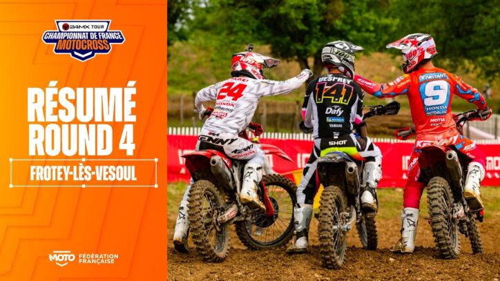 Résumé de la quatrième épreuve du @24MXofficial Tour espoirs/juniors/MX2/MX1 disputée à Vesoul !