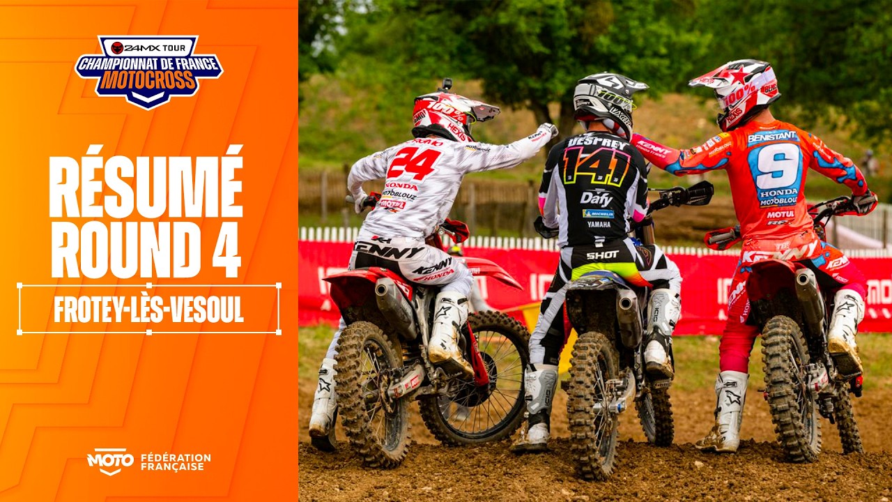 Résumé de la quatrième épreuve du @24MXofficial Tour espoirs/juniors/MX2/MX1 disputée à Vesoul !